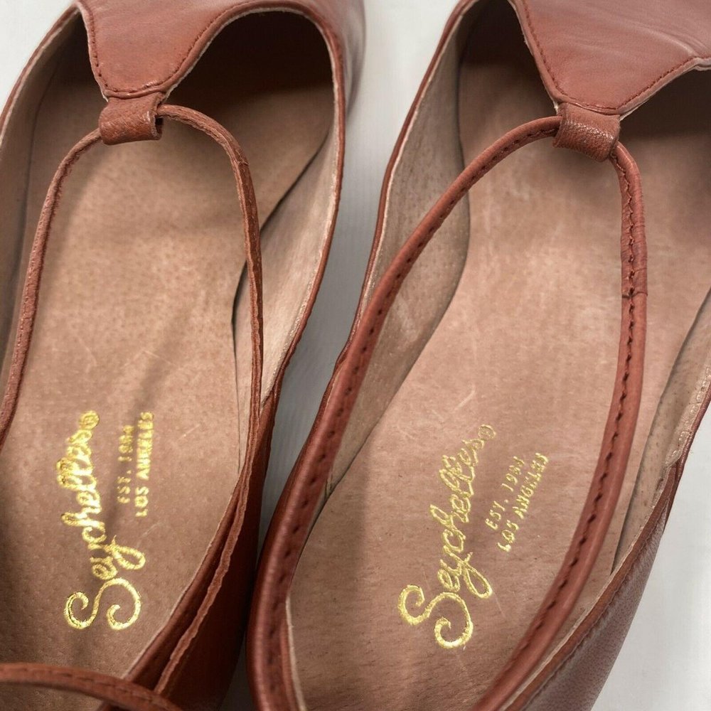 Anthropologie Seychelles Shoes Ankle Strap 8 Hive - Picture 8 of 12